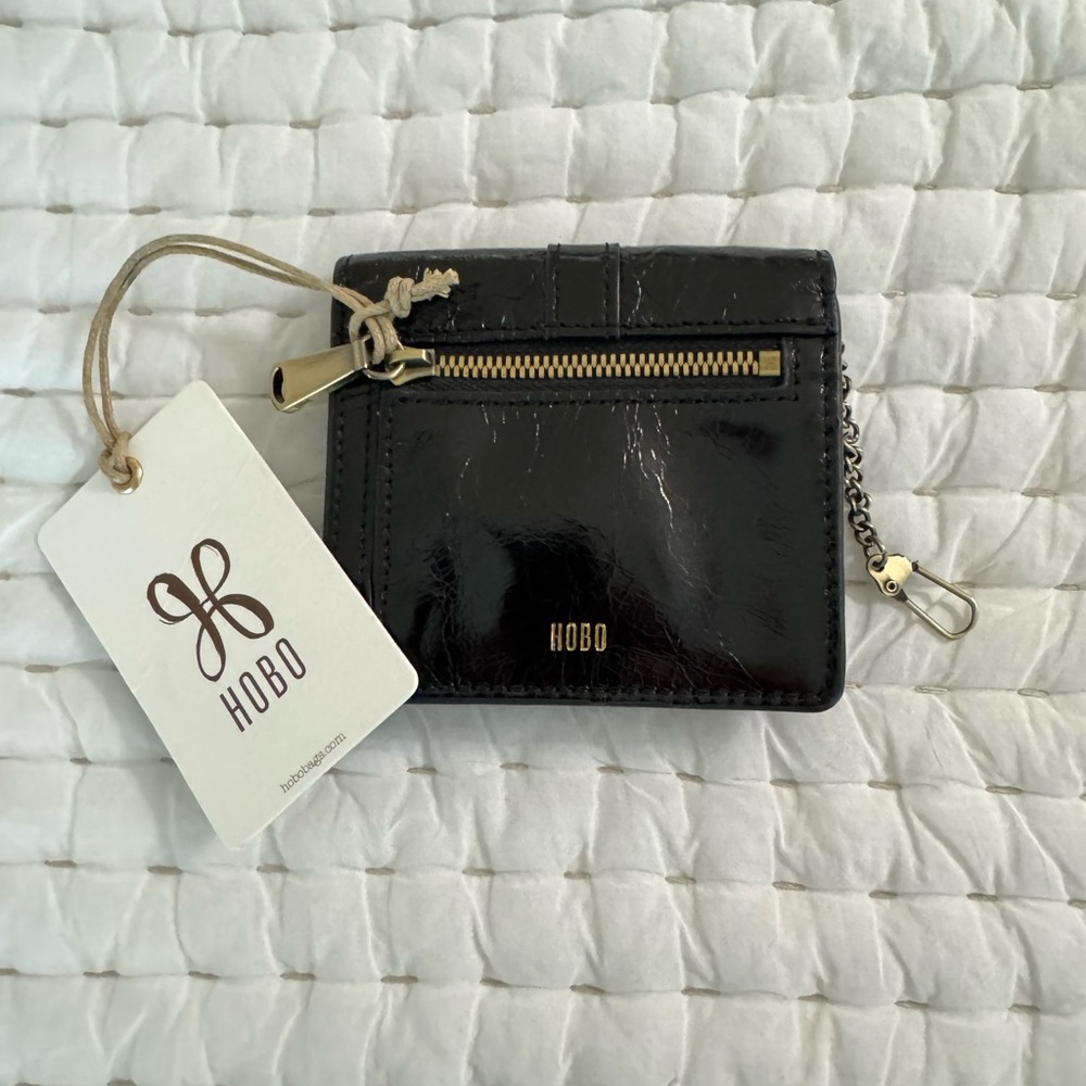 HOBO Otto Card Case - Black -NWT